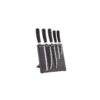 سرویس چاقو 6 پارچه مدل مگنتی گرانیت مشکی کد 8106