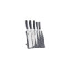 سرویس چاقو 6 پارچه مدل مگنتی گرانیت مشکی-طوسی کد 8108