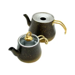 سرویس کتری قوری گرانیتی مشکی T3574